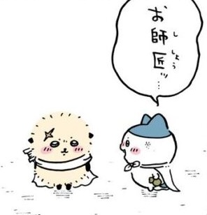 ラッコとハチワレ